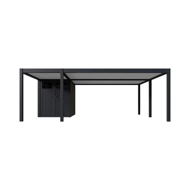 Carport Ombréa (2 veicoli + annesso di stoccaggio) - 6x7m