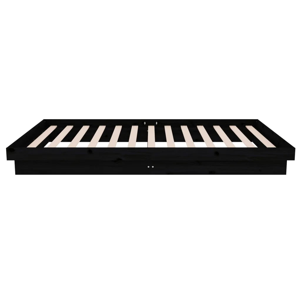 Giroletto Nero in Legno Massello 100x200 cm 819901