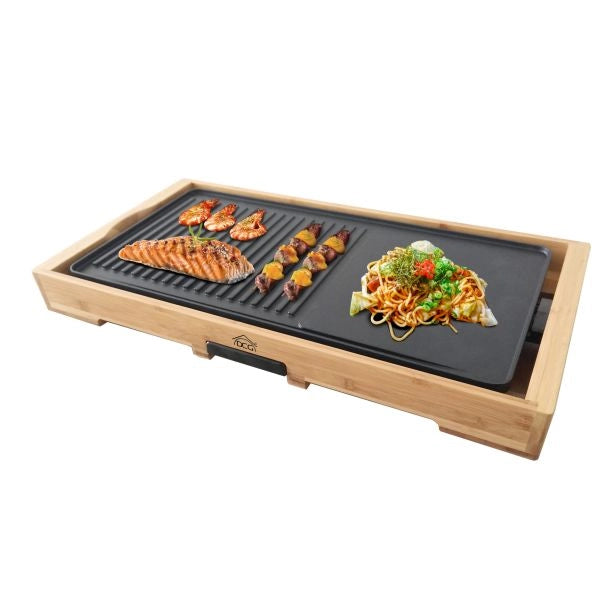 Dcg piastra elettrica st3150 antiaderente con potenza 2000 w colore legno