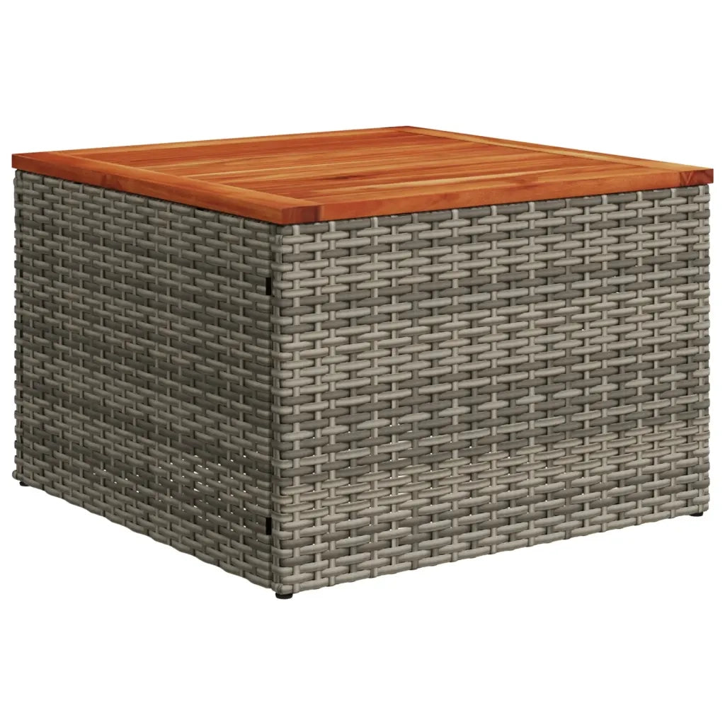 Set Divani da Giardino 11 pz con Cuscini in Polyrattan Grigio 3256053