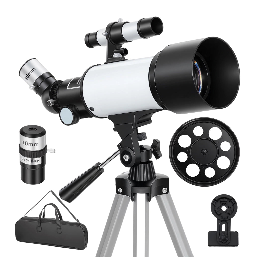Telescopio Astronomico ¨C Xylo ¨C 70mm con 2 Oculari e Adattatore Smartphone, 80x80x135 cm