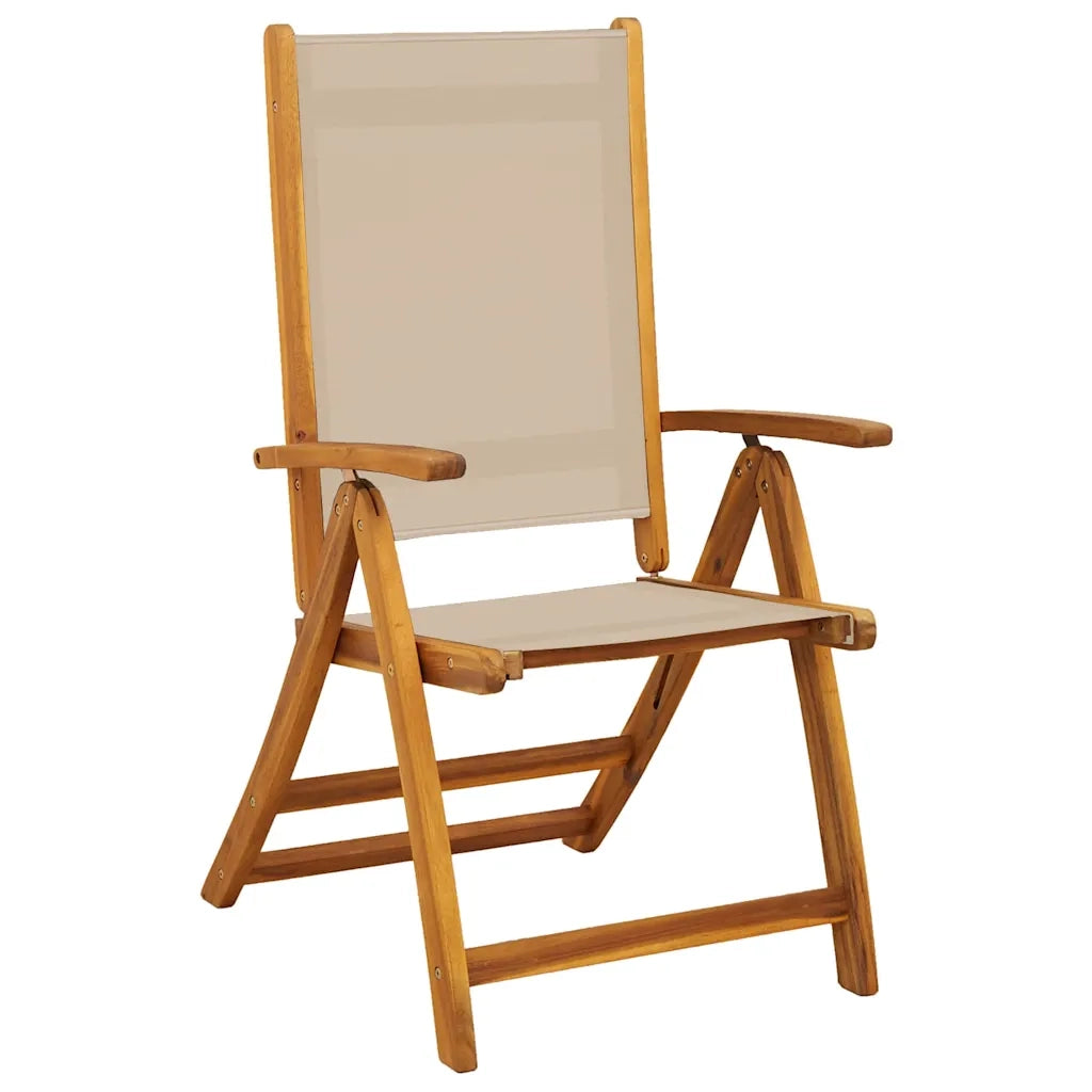 Set Pranzo da Giardino 5pz Legno Massello di Acacia e Textilene 3279314