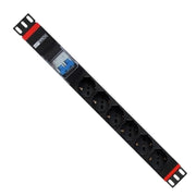 WP WPN-PDU-G02-06 unità di distribuzione dell'energia (PDU) 6 presa(e) AC 1U Nero, Rosso