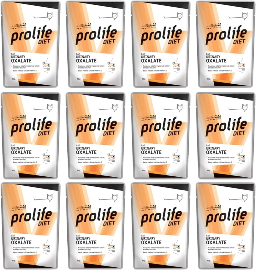 Offerta 12 bustine - Prolife Cat umido urinary Oxalate - 85 Gr.