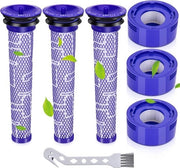 Filtro per aspirapolvere per Dyson, V8 aspirapolvere, V7 Absolute Animal Motorhead, 3 filtri HEPA, 3 filtri prefiltranti, sostituisce pezzo di ricambio # DY-96566101, DY-96747801(V7V8)