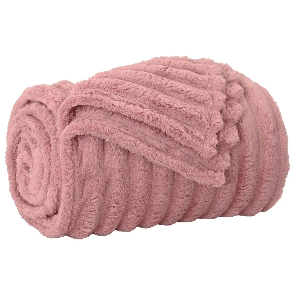 Coperta Rosa 150 x 130 cm Panno 42016861