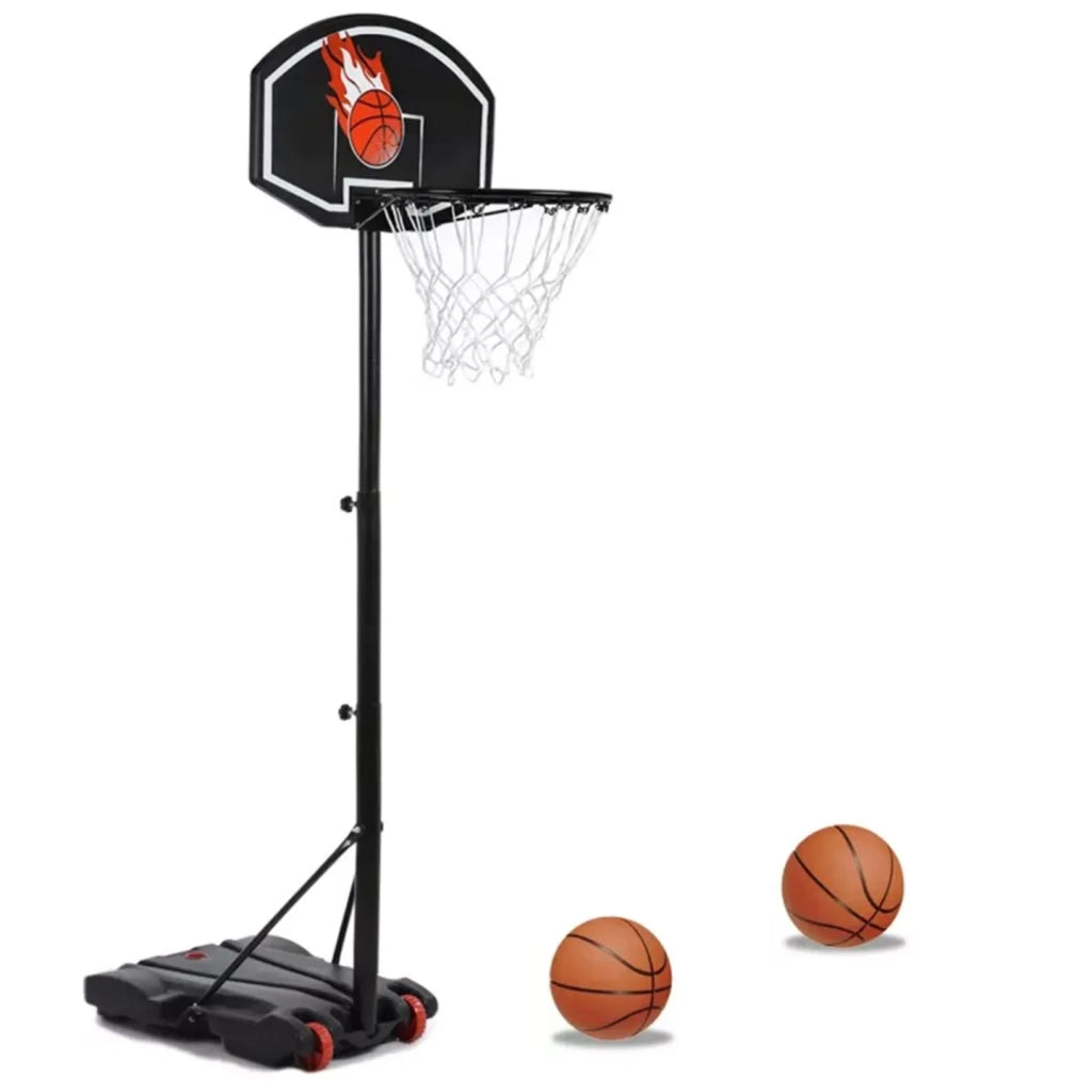 IDMarket - Canestro su supporto, regolabile in altezza da 140 a 210 cm