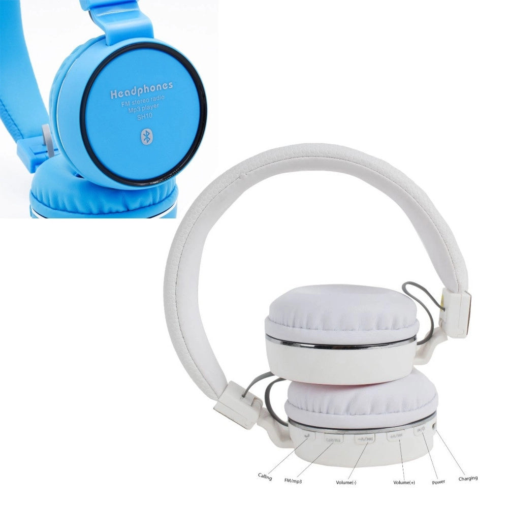 Trade Shop - Cuffie Wireless Bluetooth Stereo Auricolare Vivavoce Microfono Per Smartphone -