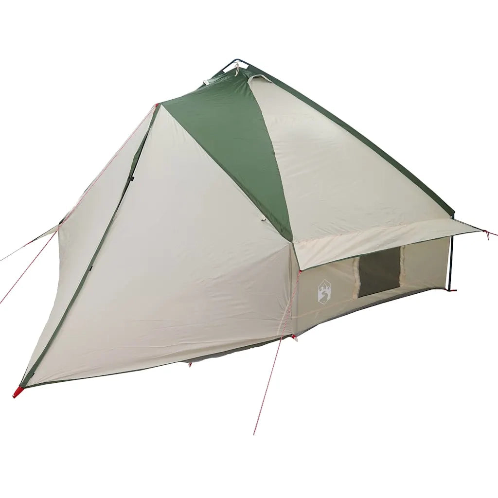 Tenda Teepee per 10 persone Verde e Bianco 567 x 470 x 242 cm