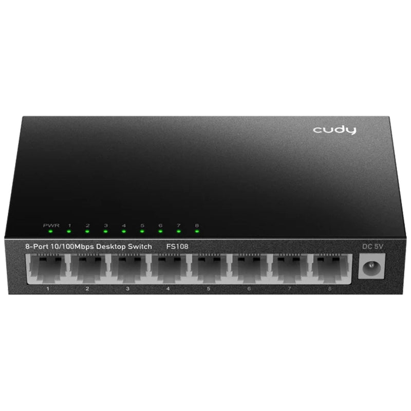 CUDY FS108 - SWITCH 8 PT 10/100 MBPS - METAL CHASSIS