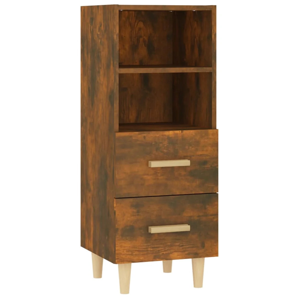 Buffet credenza cassettiera armadio mobile contenitore organizer per cucina soggiorno salotto 34,5 x 34 x 90 cm legno ingegnerizzato marrone 02_0030919