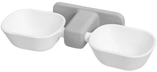 Cattivello per Gatti con Altezza Standard - Montaggio a Parete - Regolabile - Rimovibile - Progettato Ergonomicamente - Facile da Pulire - Mangiatoia per Gatti