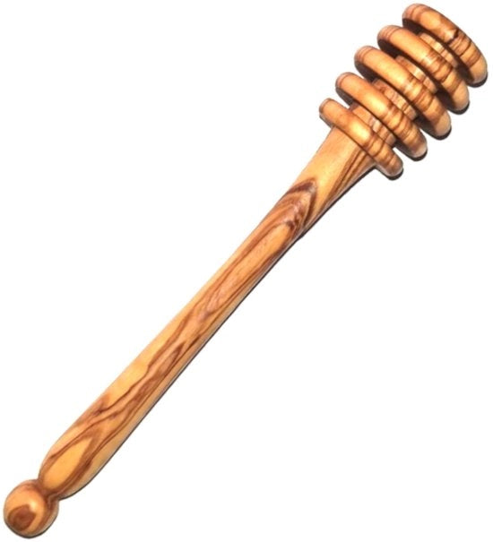 Lepel per l'apicoltura 15 cm - Druppello e morsicante libero - Qualità alta legno di olivo - Utile aiuto - Adatto per miele e sciroppo - Lepel in legno