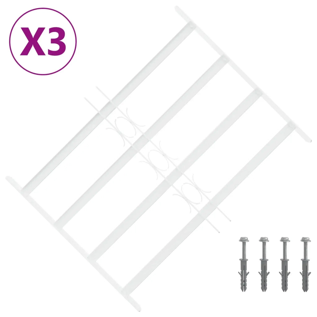 Griglia di sicurezza per finestre con 4 barre trasversali 3 pz CFW2440730