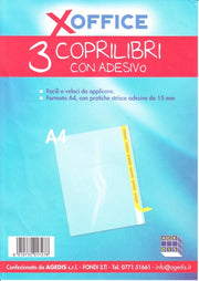 COPRI LIBRO BUSTA 3 PZ TRASPARENTE