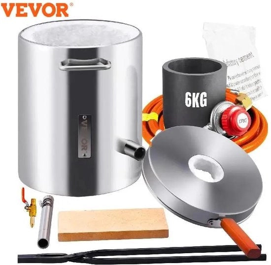 Fornello a Propano - Capacità 6 KG - Acciaio Inox - Resistente fino a 1482℃