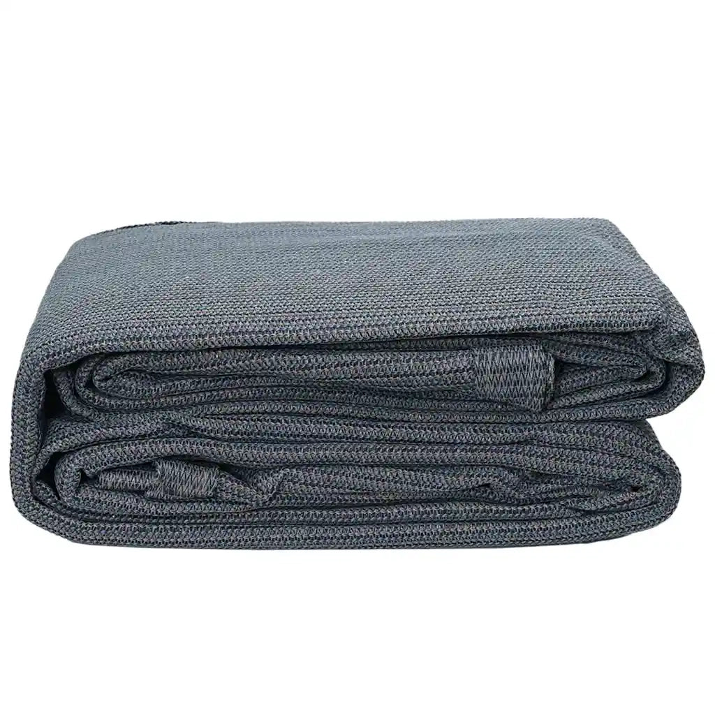 Tappeto da Tenda Blu e Grigio 400 x 400 cm Polietilene 42000180