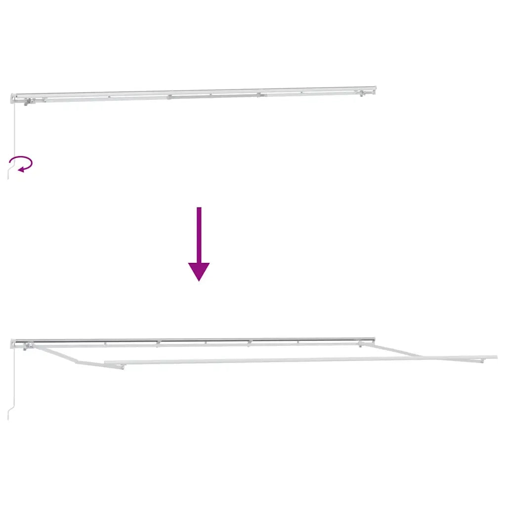 Struttura della tenda Bianco 600 × 300 cm Alluminio 144062