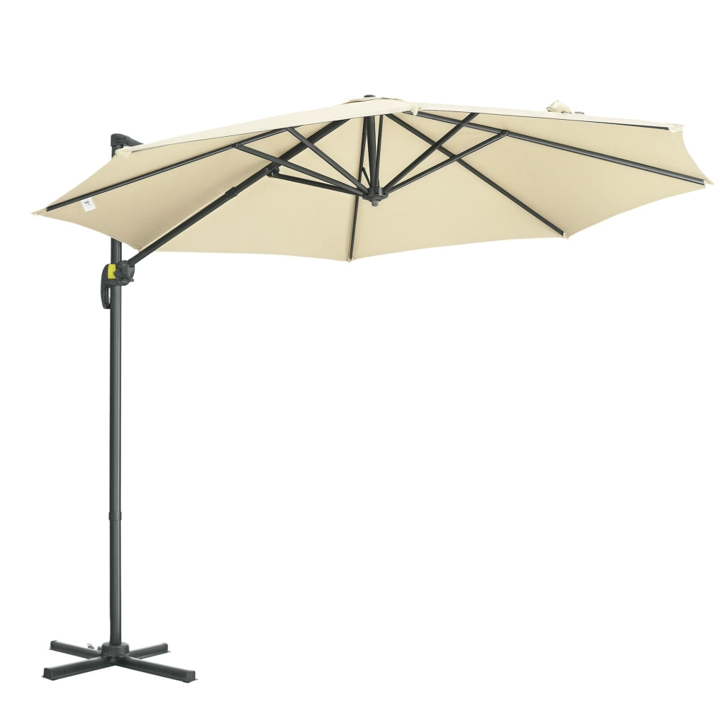 Ombrellone da Giardino ¨C Minimal ¨C Crema 300x250 cm