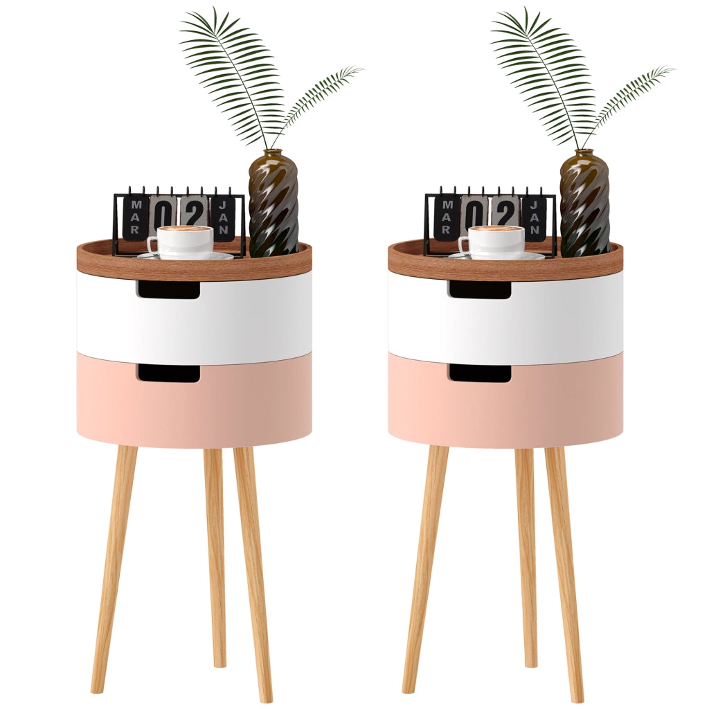 Tavolino da caff¨¨ a 3 livelli con vani ¨C Minimal ¨C Multicolore