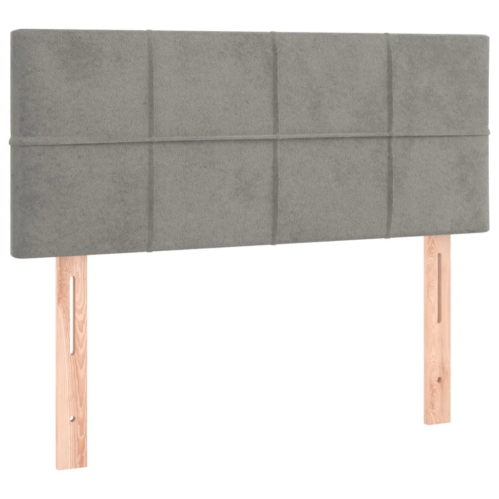 Testiera | Testata Grigio Chiaro 80x5x78/88 cm in Velluto