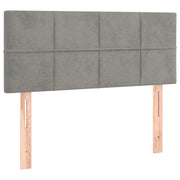 Testiera | Testata Grigio Chiaro 80x5x78/88 cm in Velluto