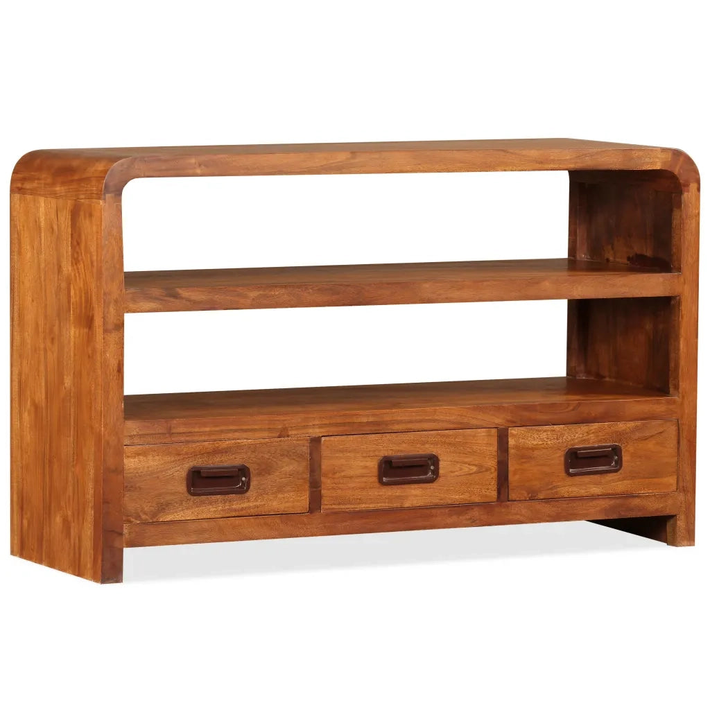 Mobile TV | Armadietto TV | Mobile Porta TV in Legno Massello di Acacia 90x30x55 cm