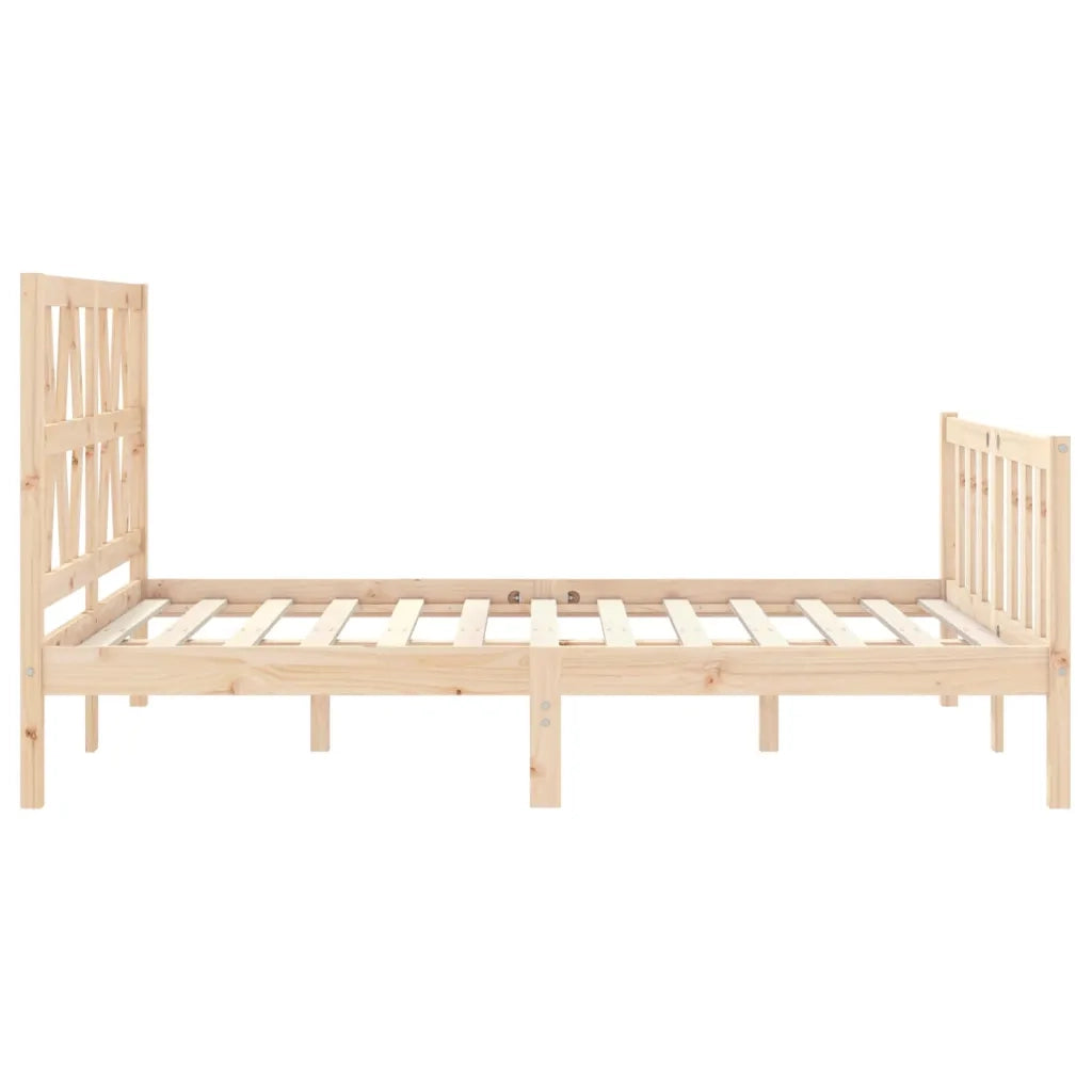 Giroletto senza Materasso-Struttura Letto 140x200 cm in Legno Massello di Pino 193681