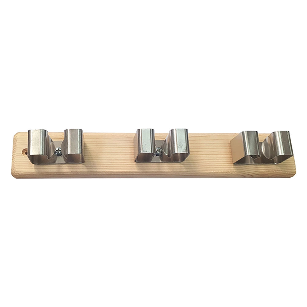 Barra Appendiscopa Supporto Legno 3 Posti