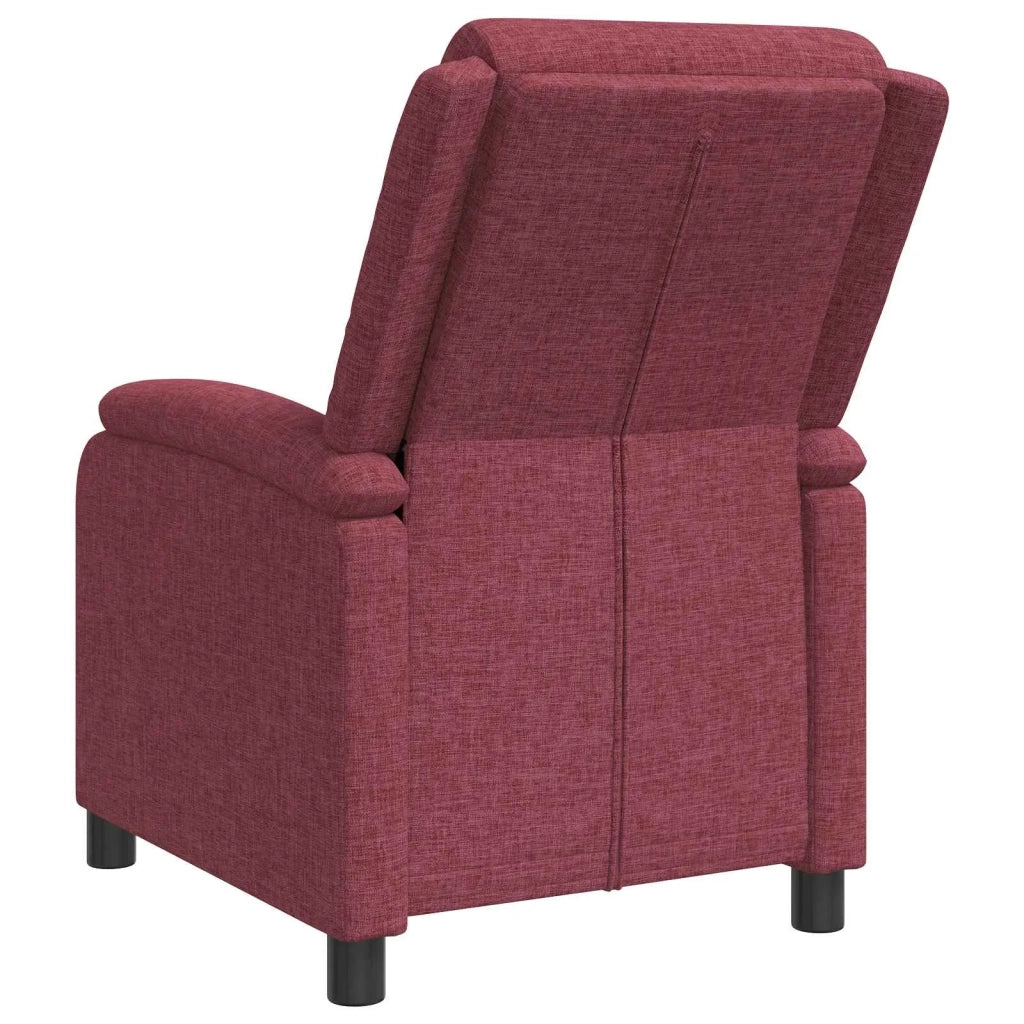 Poltrona reclinabile Rosso Vino Tessuto 42034852