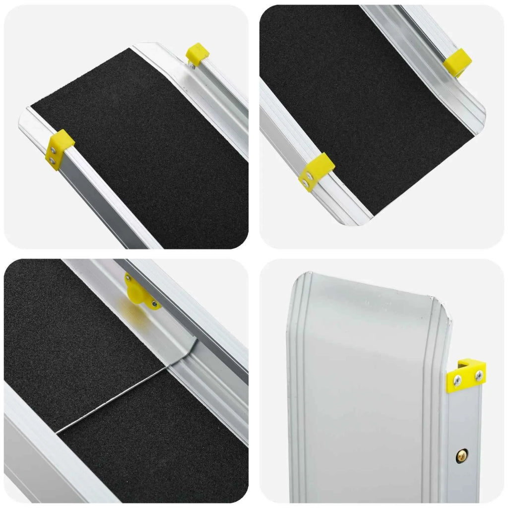 Ramp for Wheelchair 270 kg 2 pcs Nero 152 x 19 x 5,5 cm 42021091