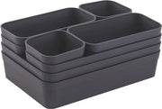 Organizzatore di carico da parete unico sistema di separazione adattabile contenitori per oggetti spazio di archiviazione camera da letto bagno in plastica antracite