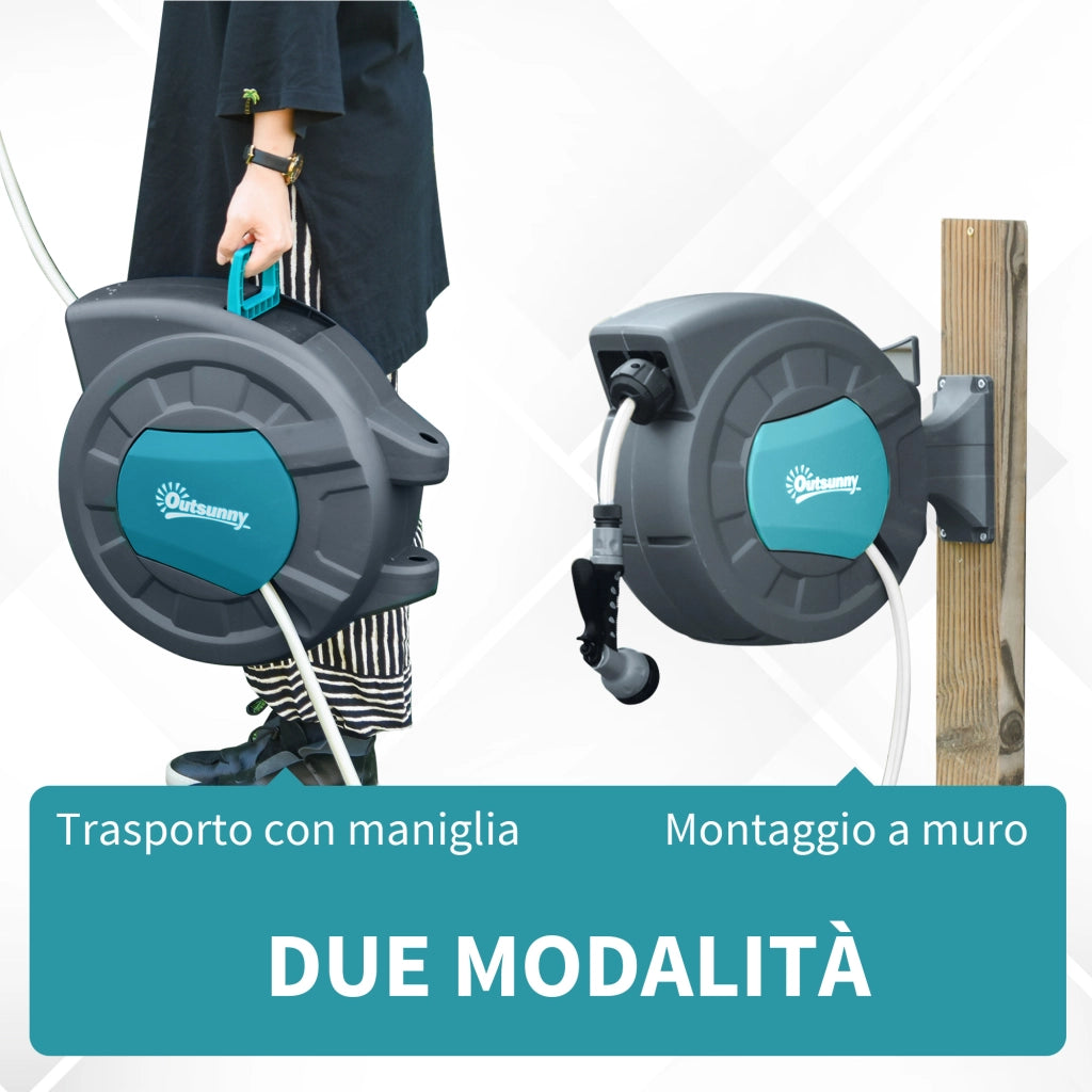 Avvolgitubo Automatico a Parete ¨C Minimal ¨C Grigio