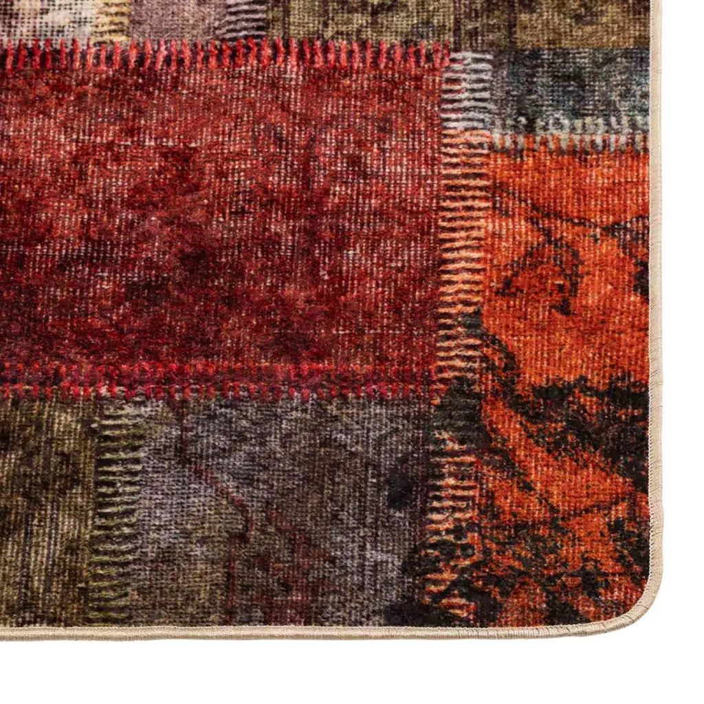 Runner Tappeto MARSA Multicolore 80 x 450 cm Poliestere e PVC 42023247