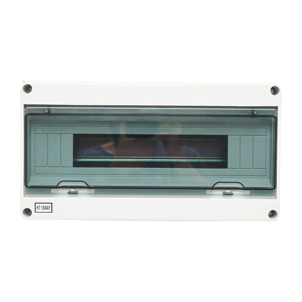 Pannello portafusibili da superficie 1 fila, 18 moduli 365x280x110mm IP65