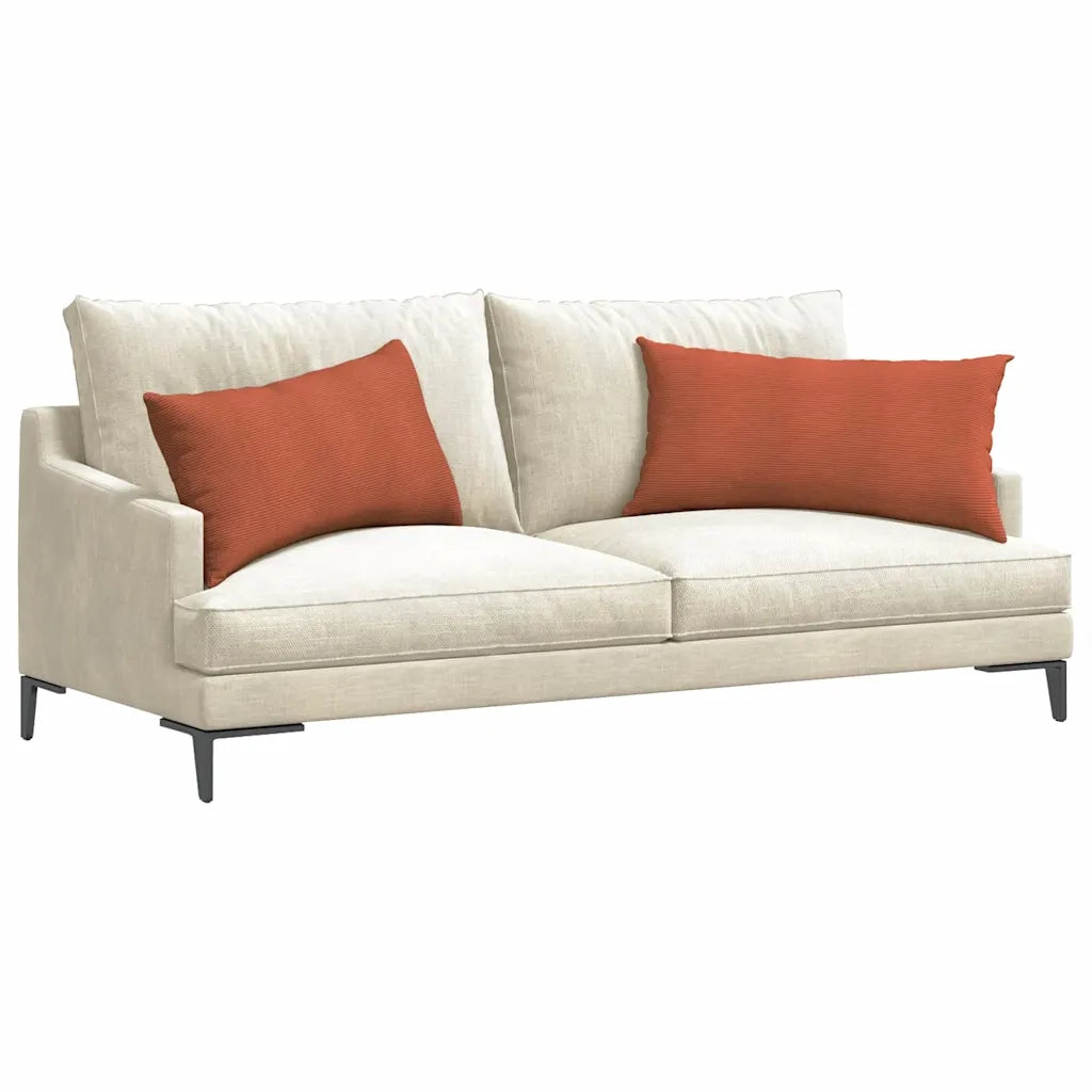 Cuscini da Divano 2 pcs Rosso Arancio 80 x 40 cm 42013738