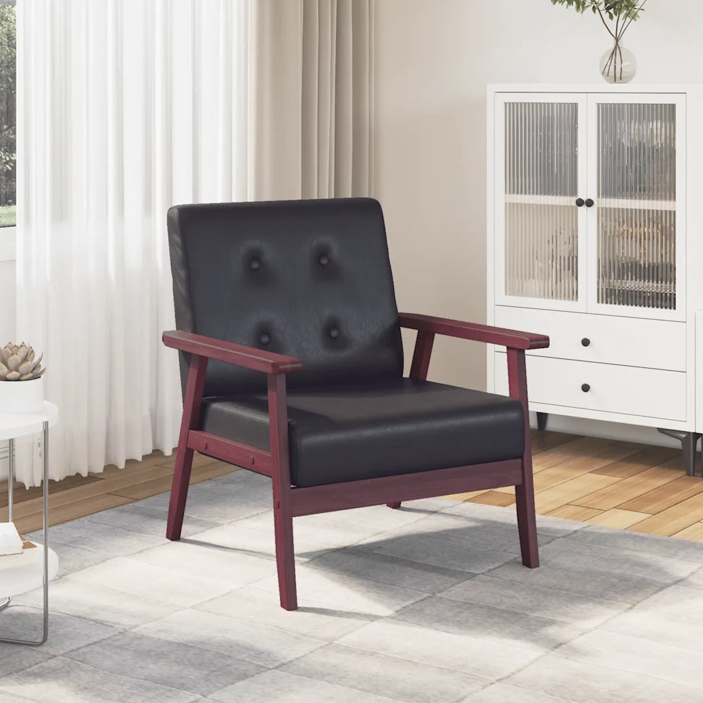 Poltrona Nera in Similpelle 248641