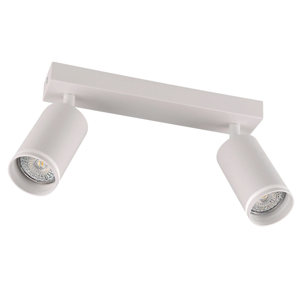 Lampada parete/soffitto 2xGU10 bianca Paris Polux 322289