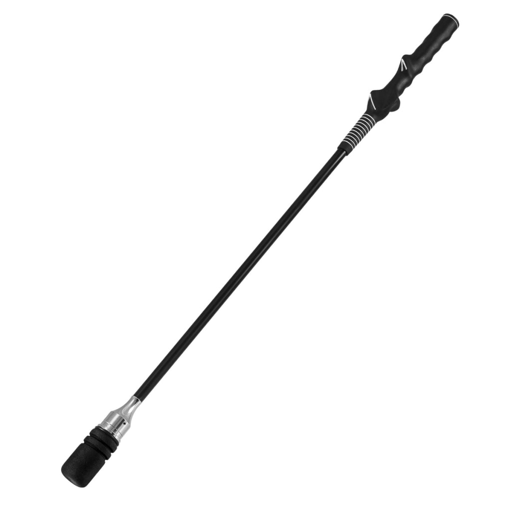 Allenatore per swing golf bastone per allenamento flessibilit¨¤, Allenatore per swing golf equilibrio tempo forza Nero