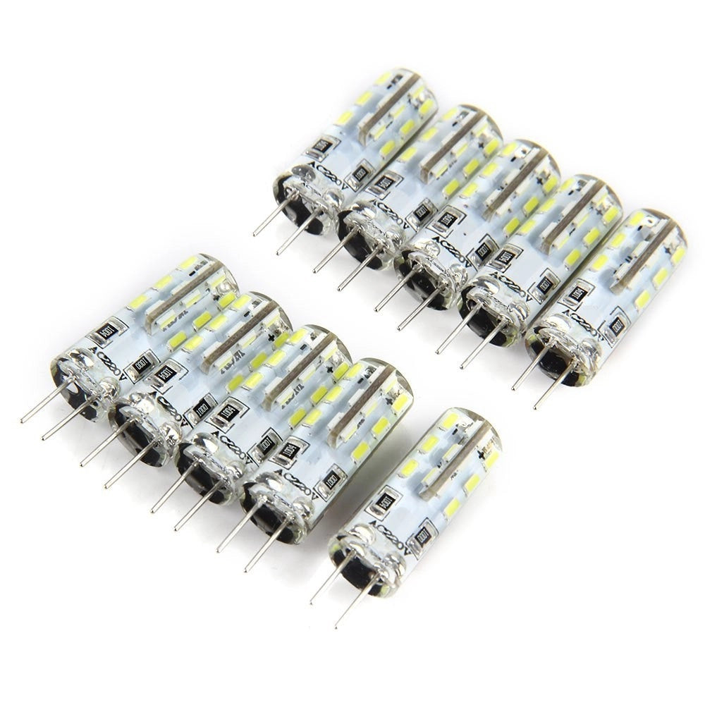 Trade Shop - Lampadine A Led Lampade Attacco G4 Smd 3014 Dc 12v Super Luminose Per Lampadari - -bianco Caldo-1,5 Watt