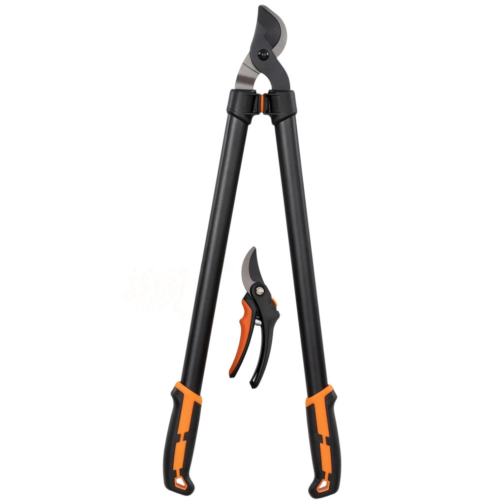 Set Giardino 2 Pezzi ¨C zephmum ¨C Grigio, Acciaio, Impugnatura Morbida