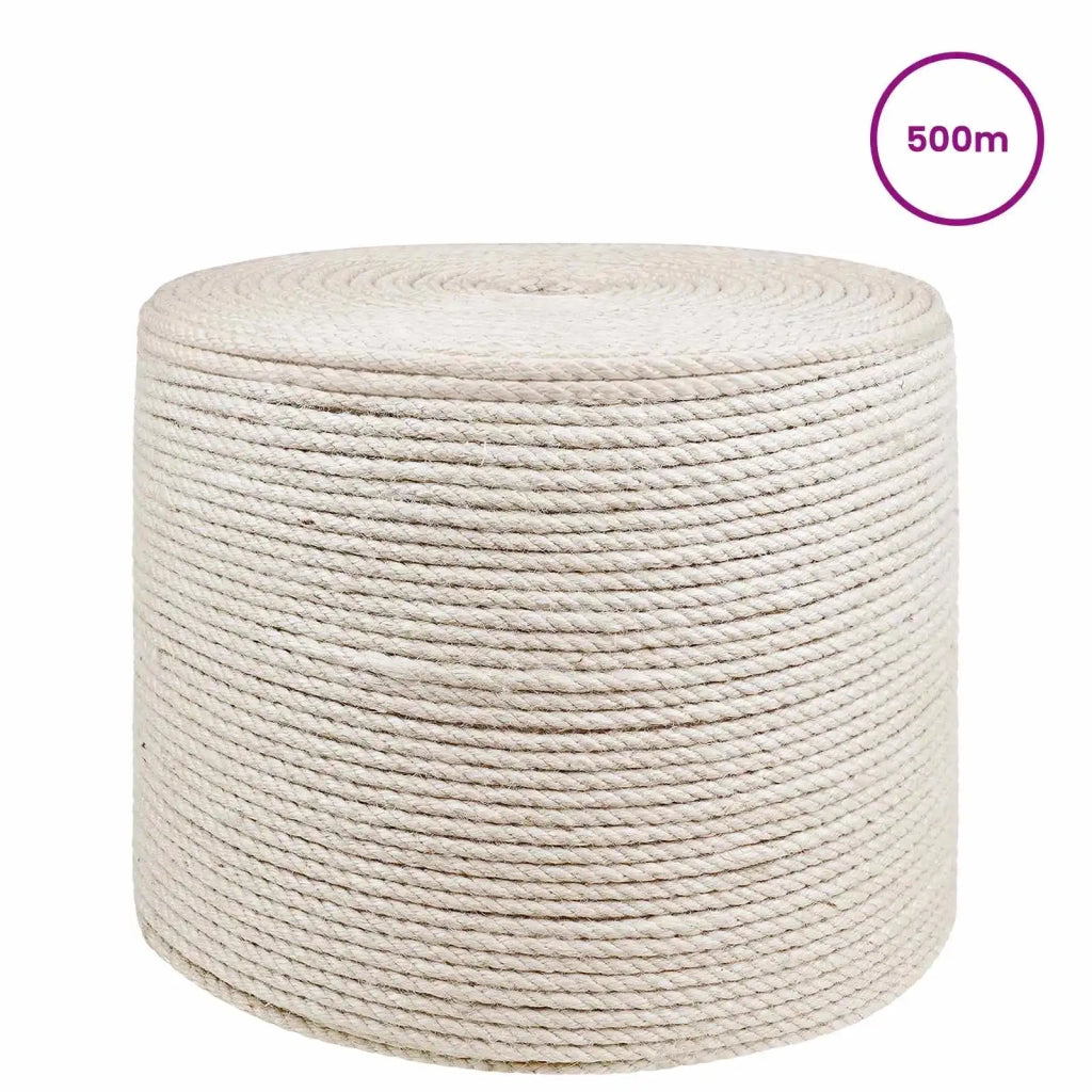 Corda | Fune di Juta 8 Bianco 100% juta Tossa