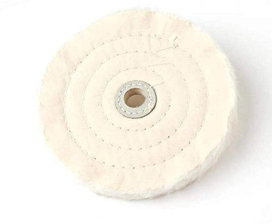 Kit di pulitura per superfici diverse - Polijstpad 3/4/5/6/8/10/12 pollici - Disco di pulitura - Pasta di pulitura - Carta di pulitura - Tessuto in cotone ecologico - Per metallo/vetro/plastica/ceramica - Disco di pulitura multifunzione