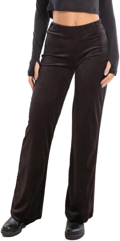 Broek Palazzo per Donna - Tessuto Elastico in Velluto - Stile Elegante - Inverno - Comfortabile - Taglie XS-XL - Broek Palazzo