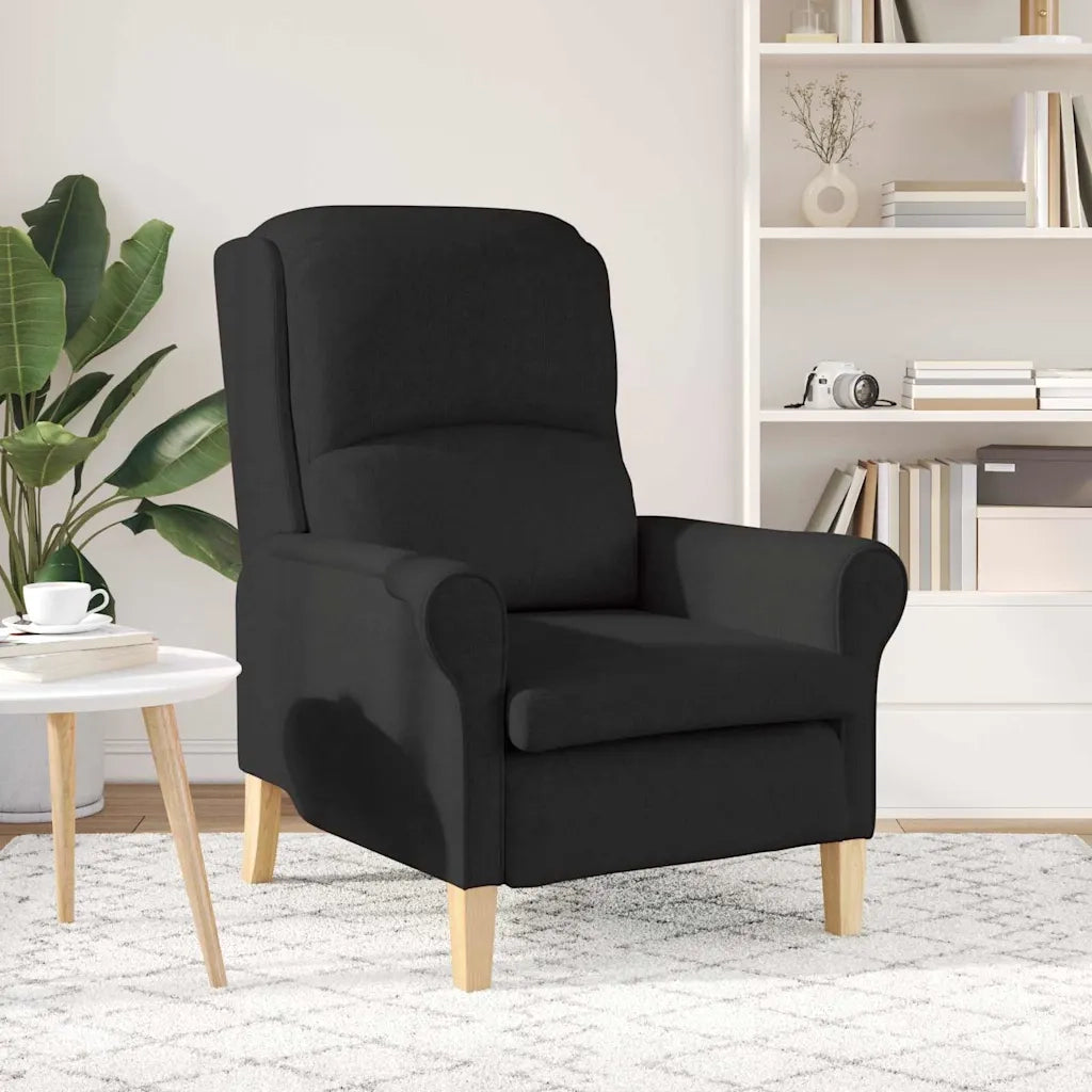 Poltrona | Sedia Relax Nero Tessuto