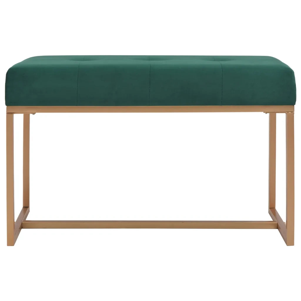 Panca-Sgabello 80 cm in Velluto Verde