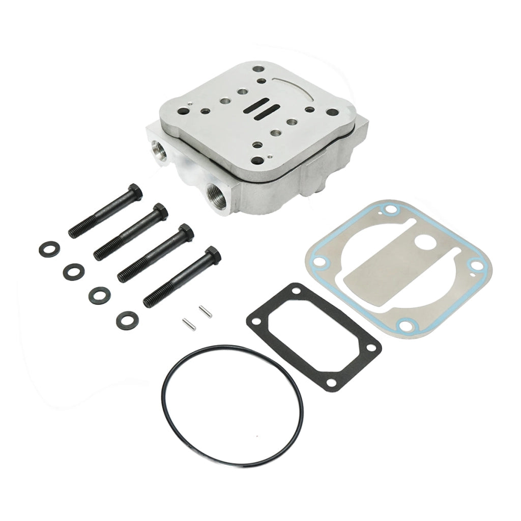 Testata completa per compressore d'aria per trattore forestale con motore Perkins