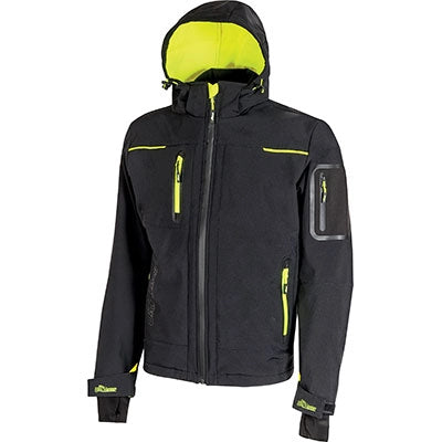 GIUBBOTTO SOFT SHELL SPACE UPOWER  BLACK CARBON M