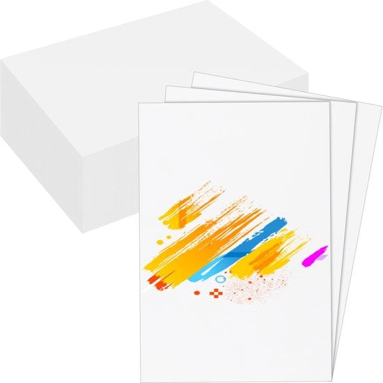 Cartone A4 200 fogli 230 g/m² - Carta bianca - Utilizzabile su entrambi i lati - Cartone per fai da te - Inviti - Tagliabile con cura - Carta per stampa