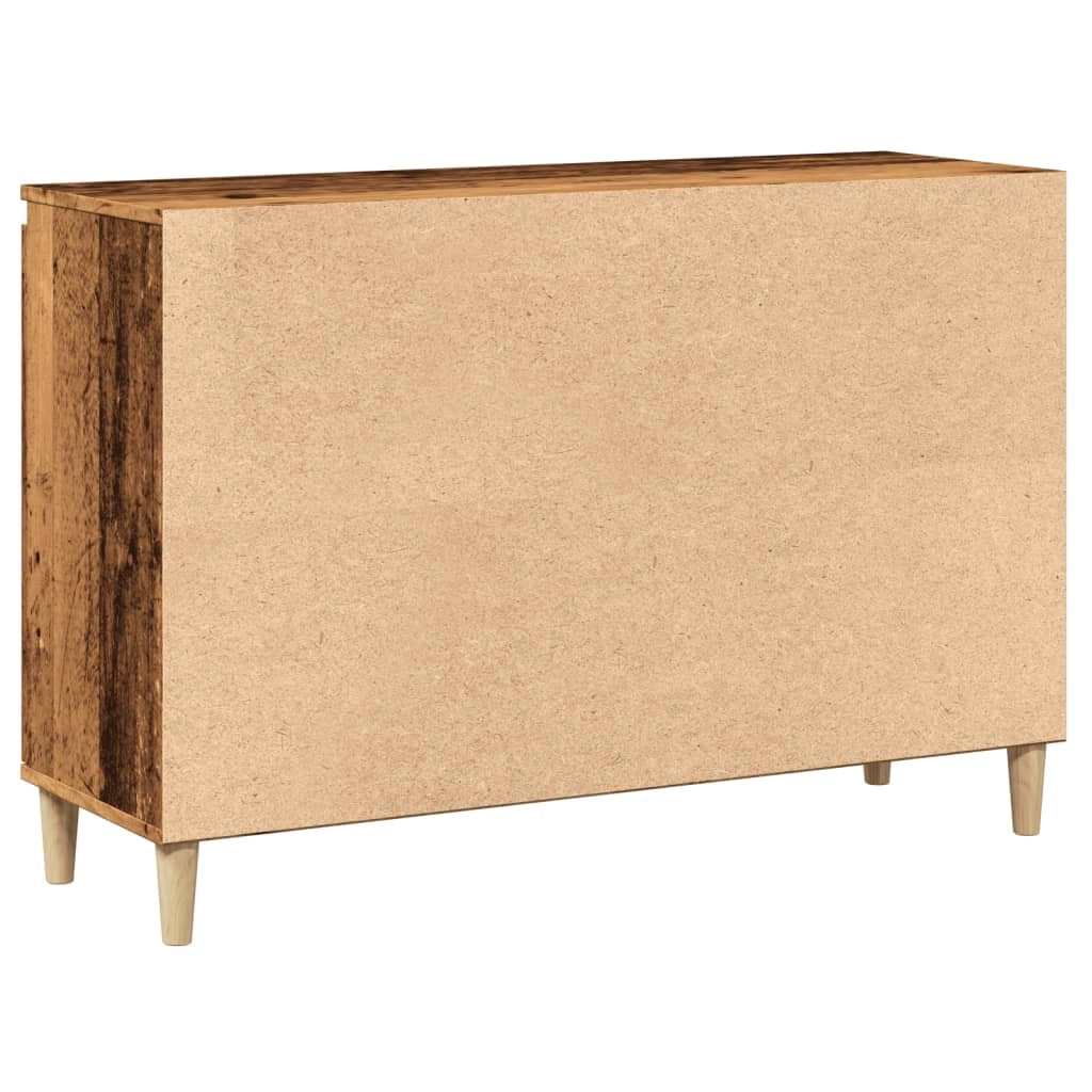 Buffet credenza cassettiera armadio mobile contenitore organizer cucina soggiorno salotto legno vecchio 102 x 35 x 70 cm legno ingegnerizzato marrone 02_0036597